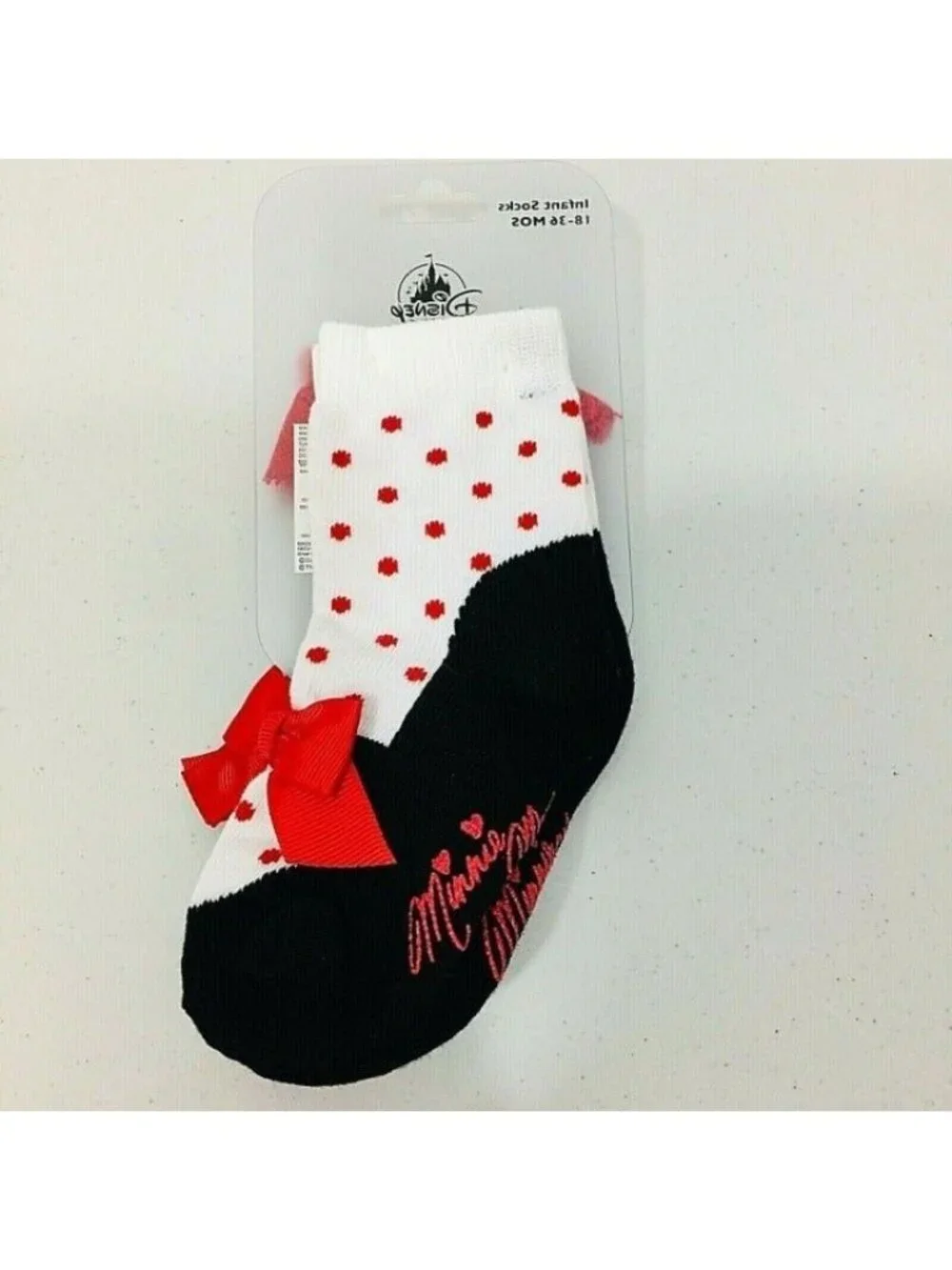 Disney Parks Minnie Mouse Infant Socks 2 Pairs 18-36 Months